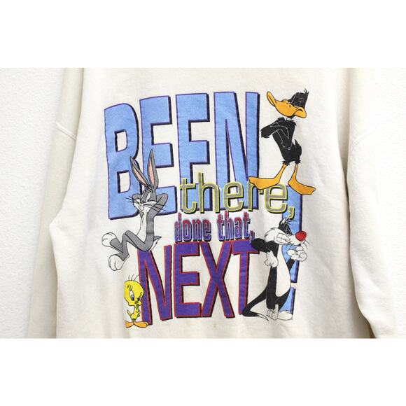 Vintage Warner Brothers Looney Tunes Been There Done That Next Sweatshirt XL - Picture 2 of 6